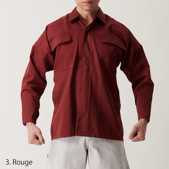 White shirt folded neatly against plain background