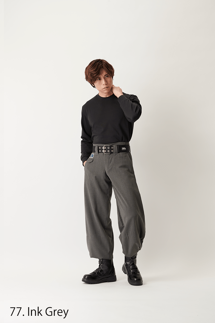 Toraichi Japanese tobi pants side profile grey