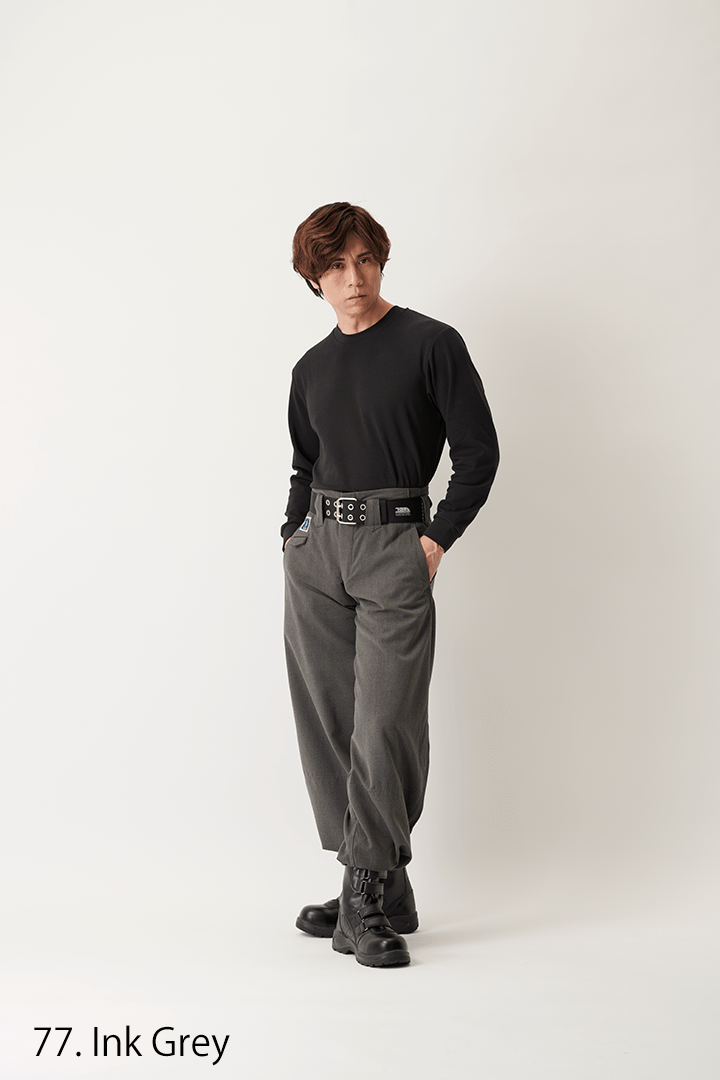 Toraichi tobi pants back view grey