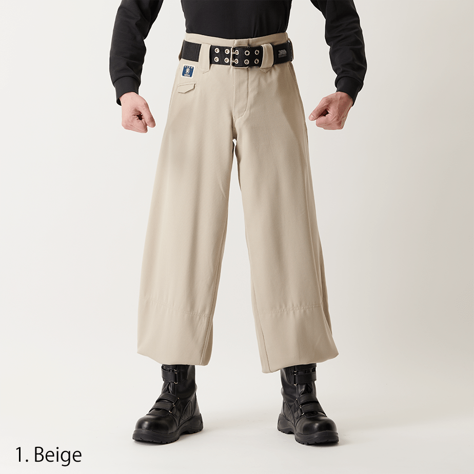 Toraichi tobi pants relaxed wide fit grey