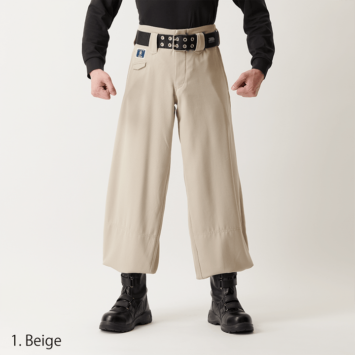 Toraichi tobi pants relaxed wide fit grey