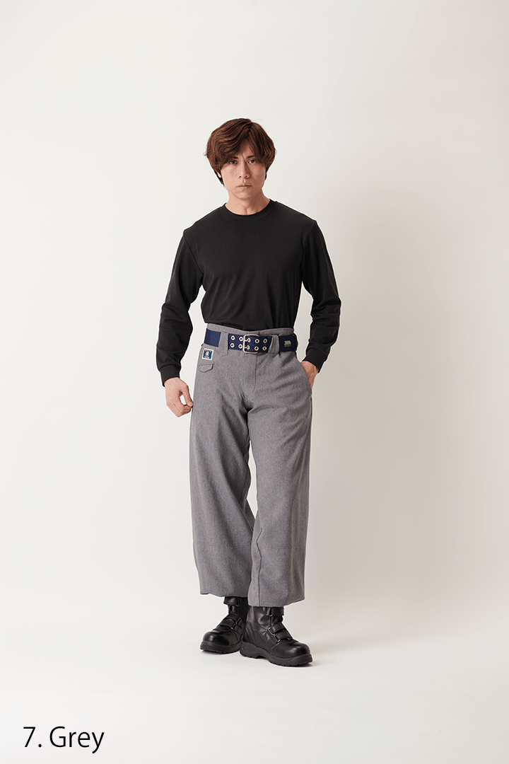 Super super long hachibu Japanese workwear pants