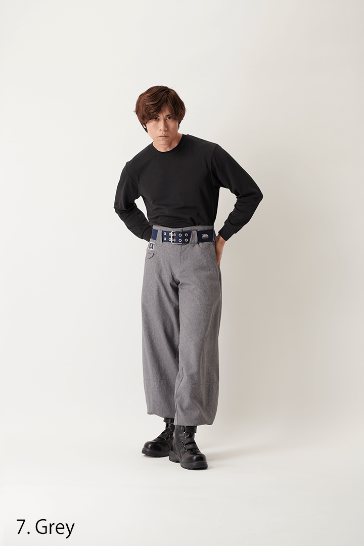 Japanese workwear hachibu pants long length