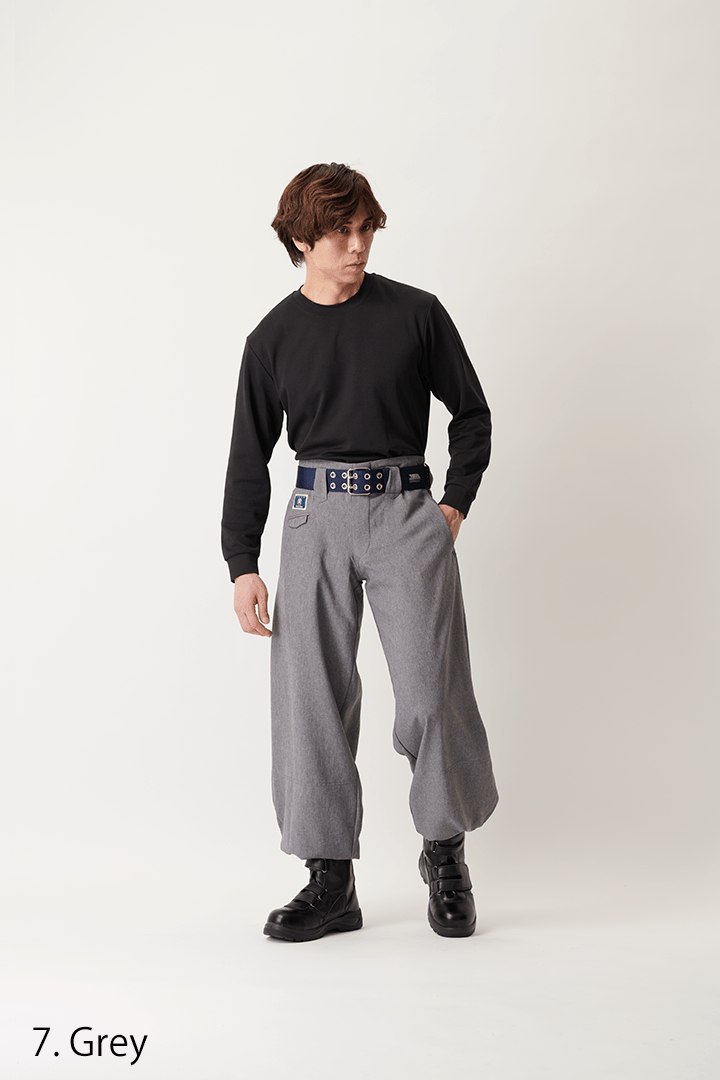 Super long Japanese hachibu trousers