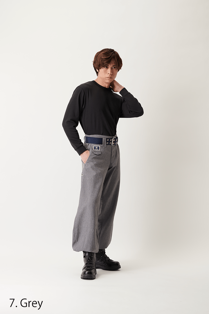 Extra-long tobi style hachibu trousers