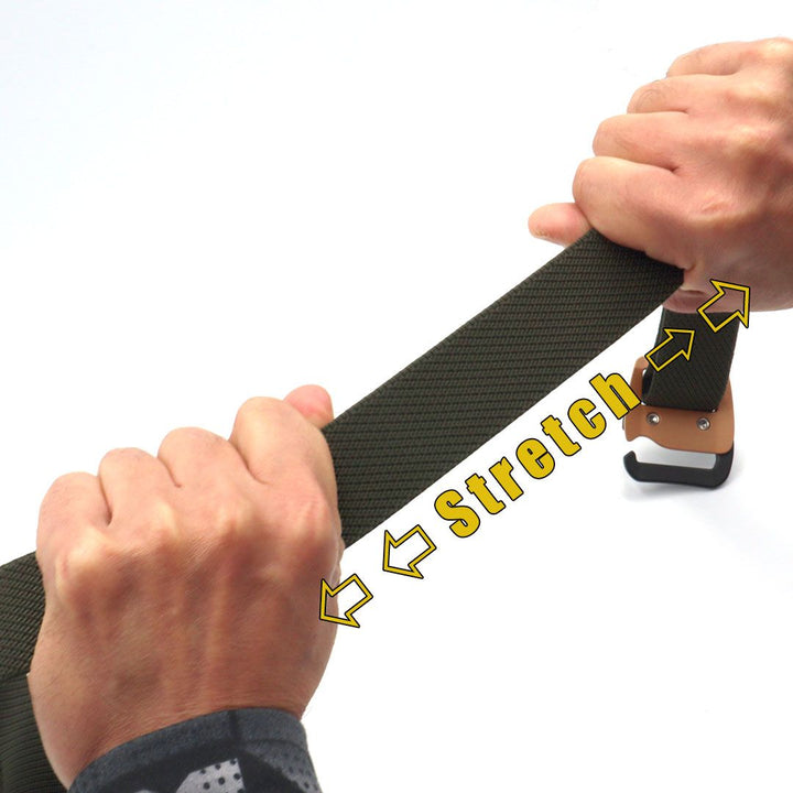 Durable elastic Toraichi belts in multiple colors with metal clasp