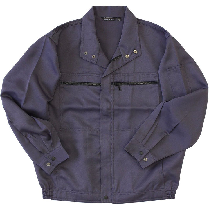 Toraichi Infinity Max K1-type blouson jacket in dark navy, featuring zip chest pockets and snap collar