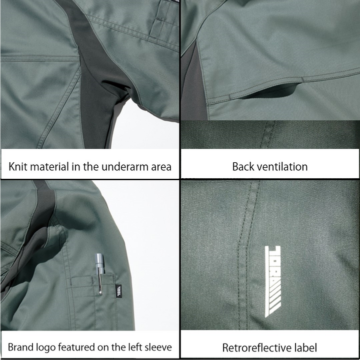 earth green Toraichi tobi jacket and matching trousers, ideal for modern Japanese workwear styling