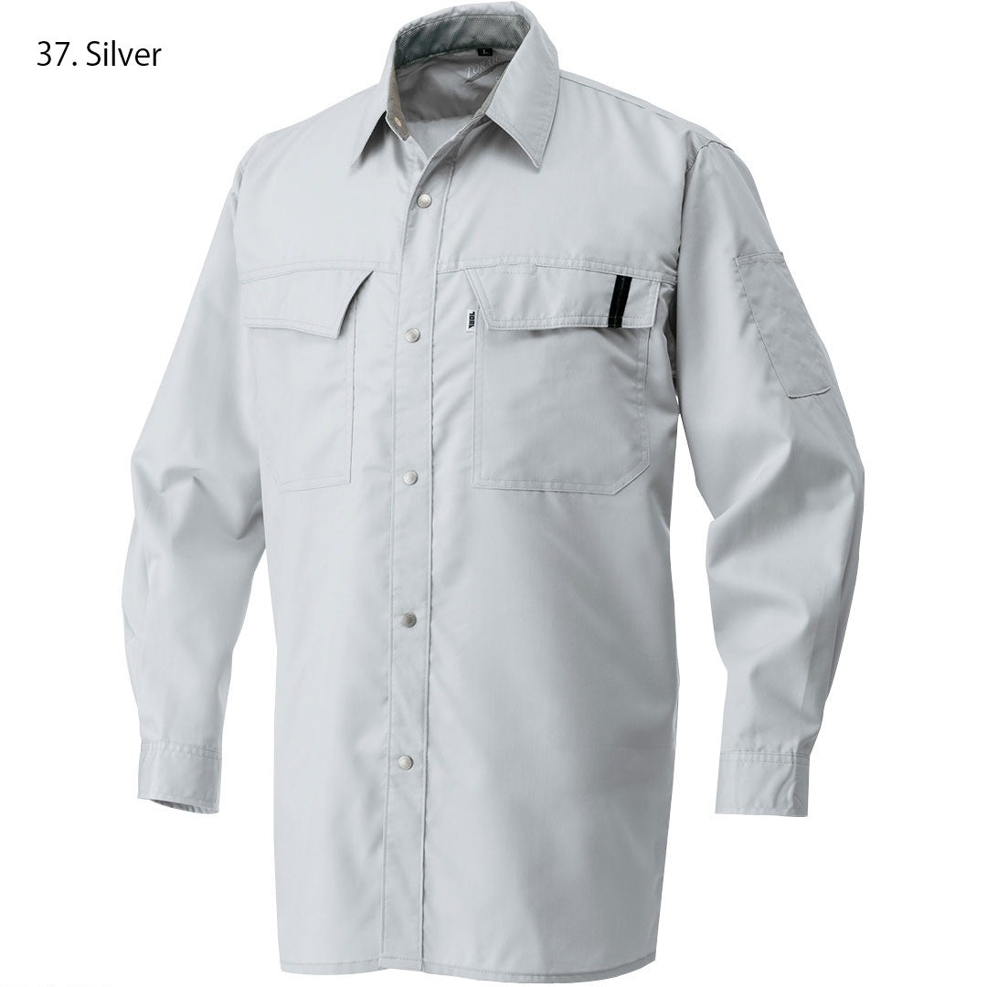 Close-up of sleeve cuff stitching on Toraichi 2151-125 long sleeve shirt