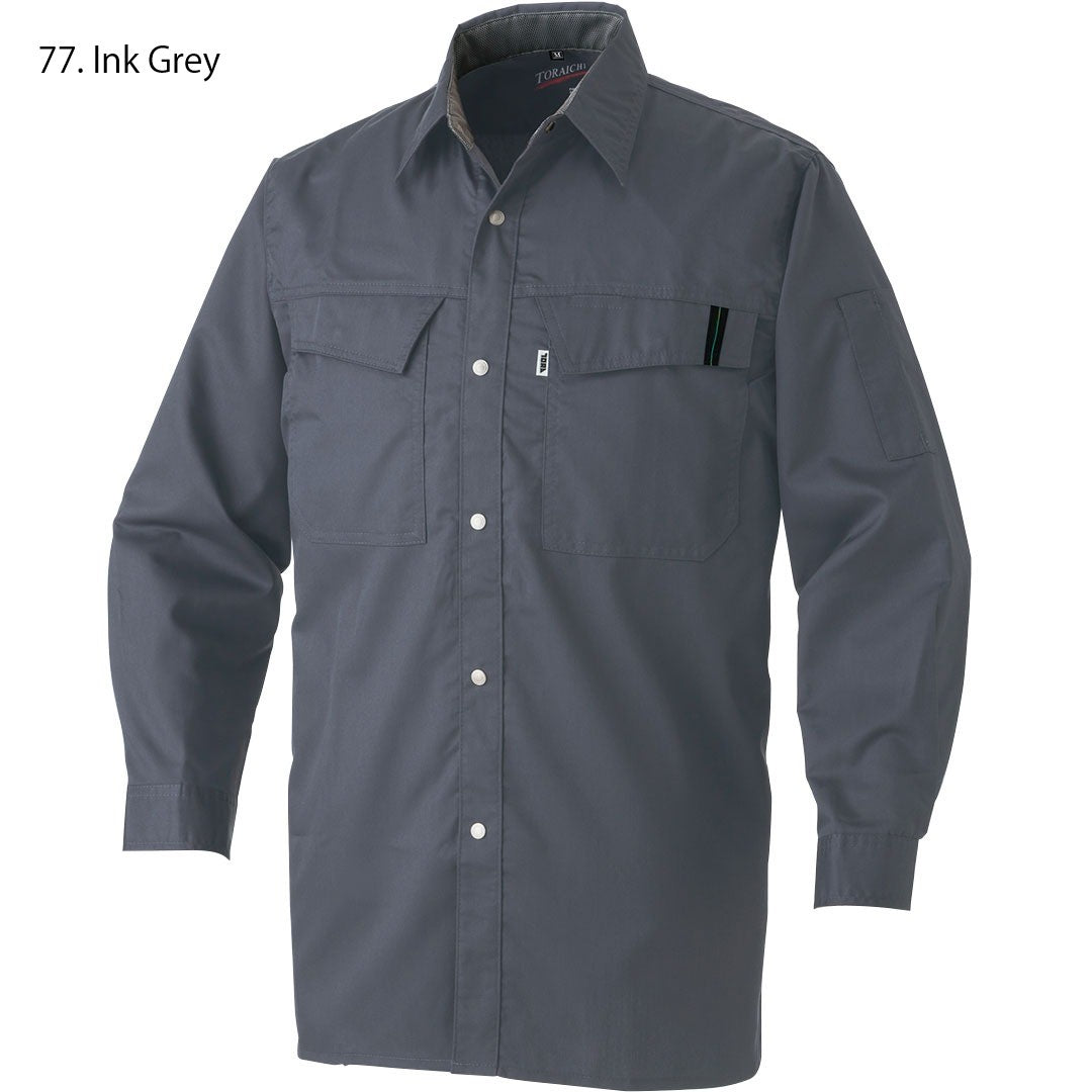 Front pocket design detail on Toraichi 2151-125 soft twill shirt