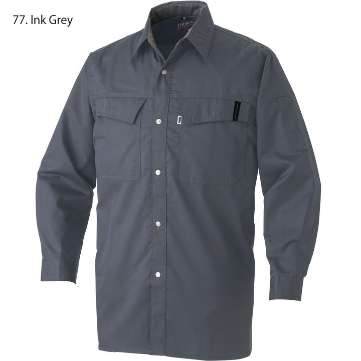 Front pocket design detail on Toraichi 2151-125 soft twill shirt