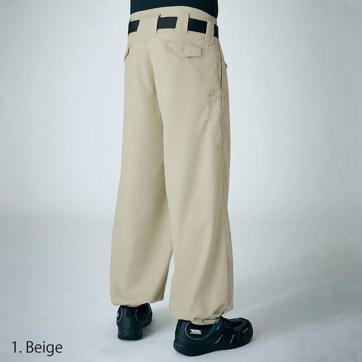 Toraichi 8020-406 Japanese tobi pants beige side profile