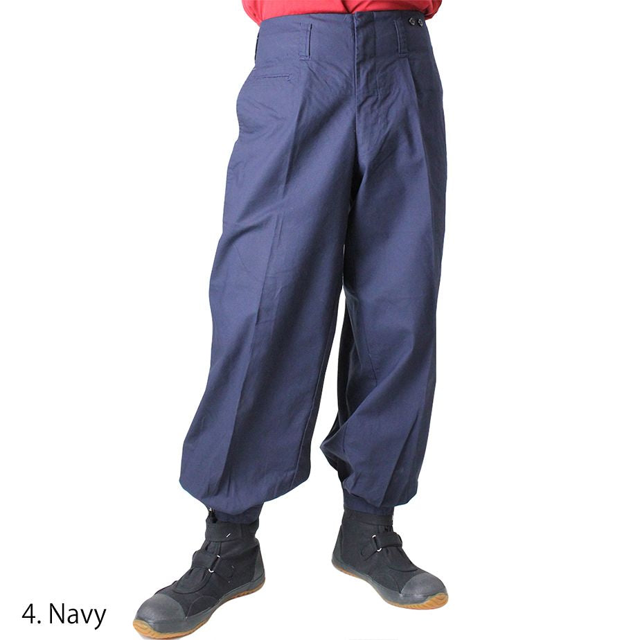 1016-406 Toraichi Japanese tobi pants navy wide leg silhouette