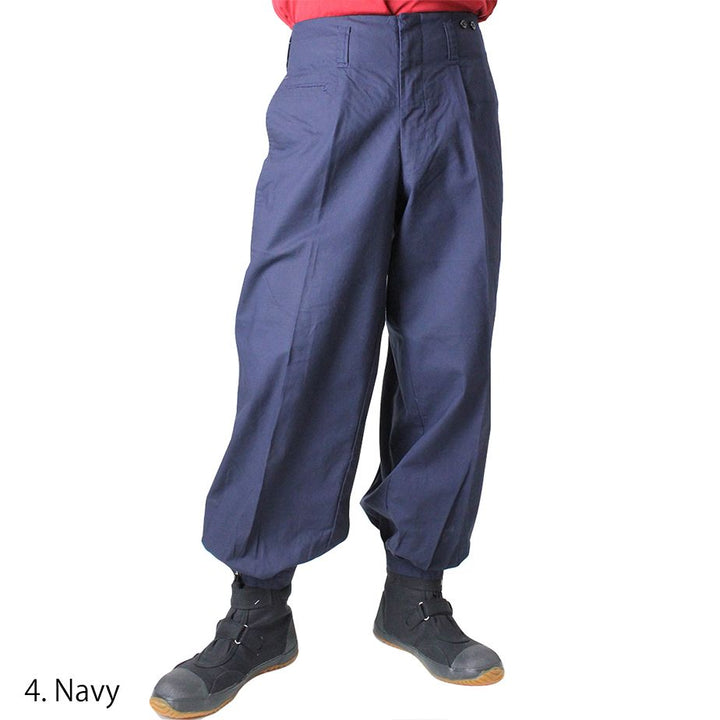 1016-406 Toraichi Japanese tobi pants navy wide leg silhouette