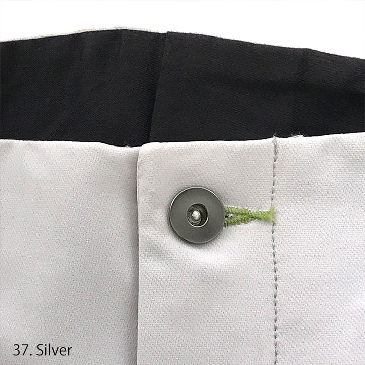 Front-facing view of Toraichi’s Japanese work pants in silver
