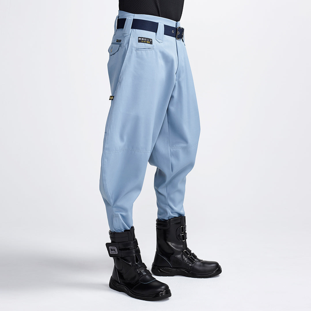 Dark Purple Japanese tobi pants 2530-412 with wide hachibu cut