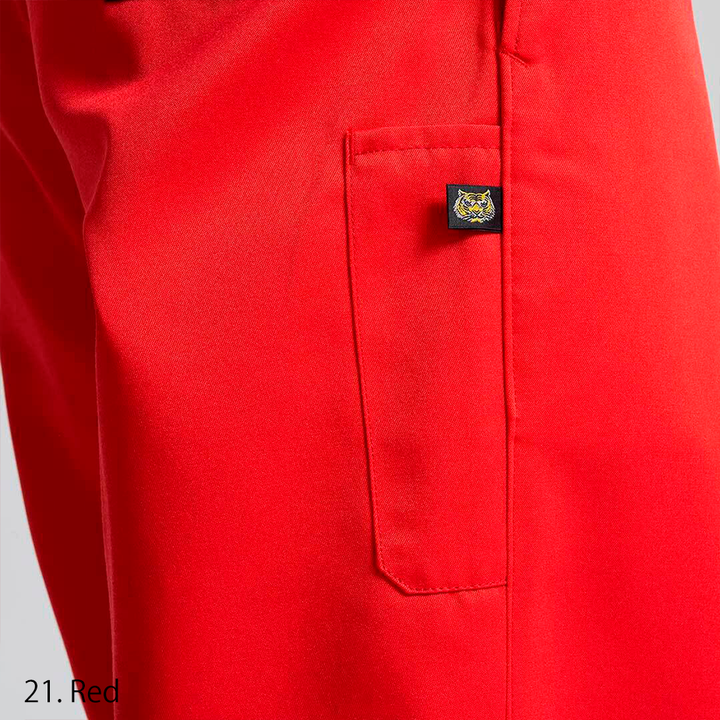 Wide leg silhouette Toraichi 2530-414 red Long Nikka Pants