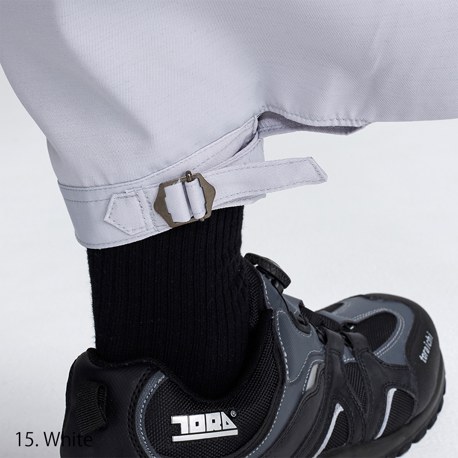 Toraichi Japanese tobi pants side profile white