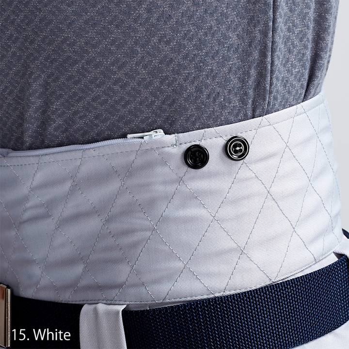 Toraichi tobi pants back view in white