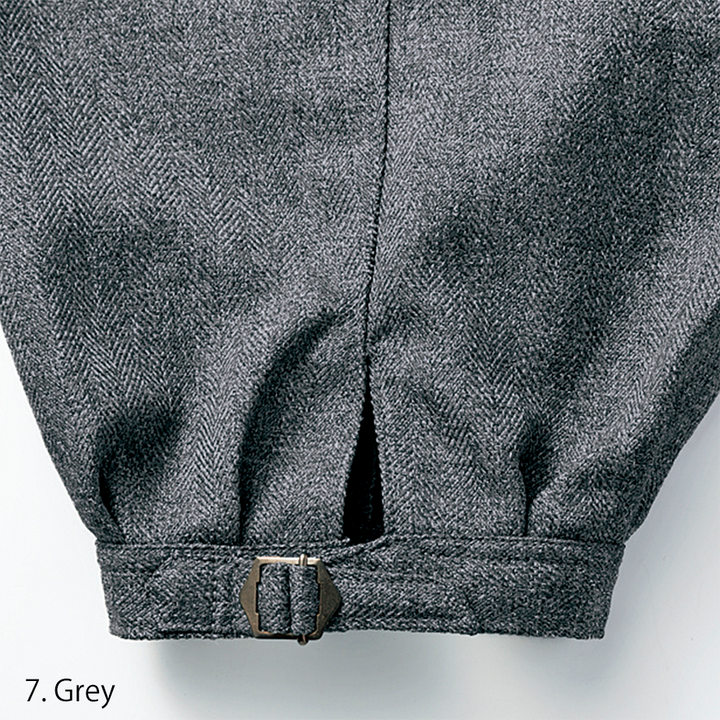 Waistband detail on Toraichi 8050-414 Grey Long Nikka trousers