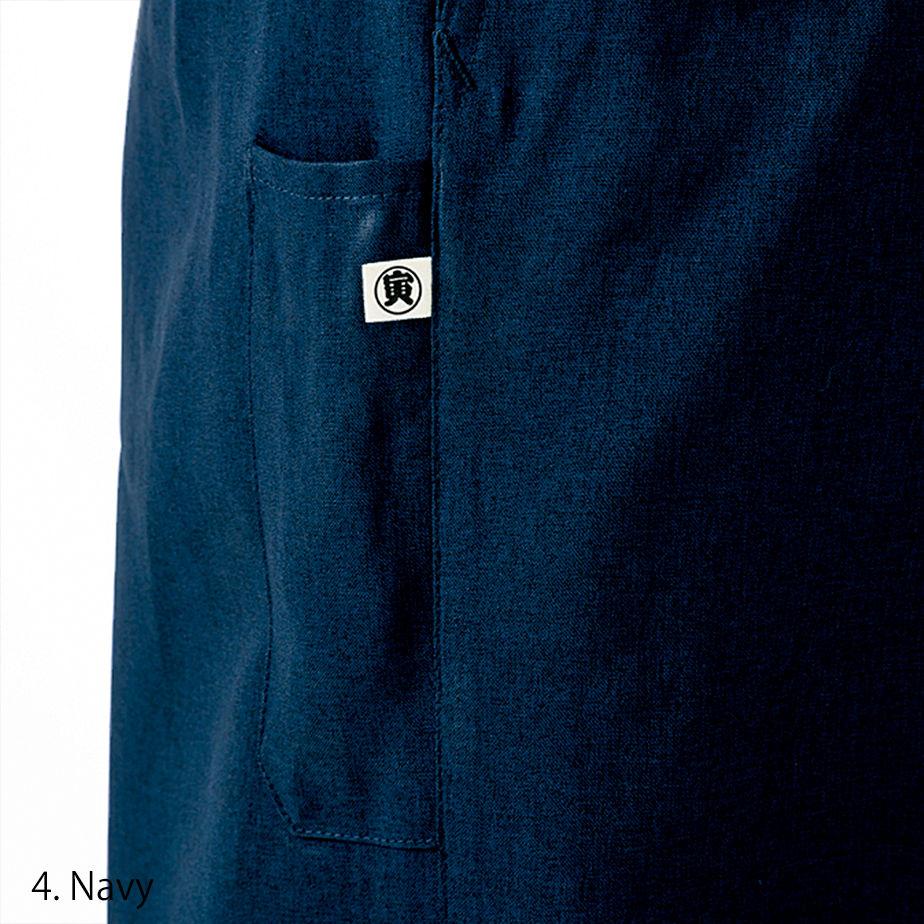 Close-up of waistband and belt loops on Toraichi nikka pants