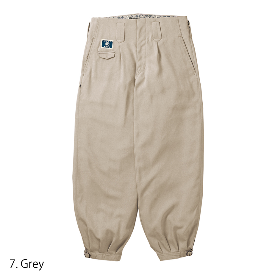 Summer ready polyester nikka trousers in navy