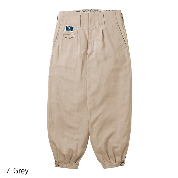 Summer ready polyester nikka trousers in navy