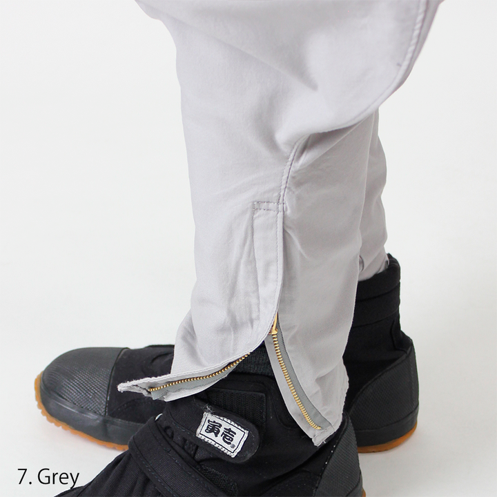 Toraichi 1016-412 Grey tobi pants long silhouette from Japan