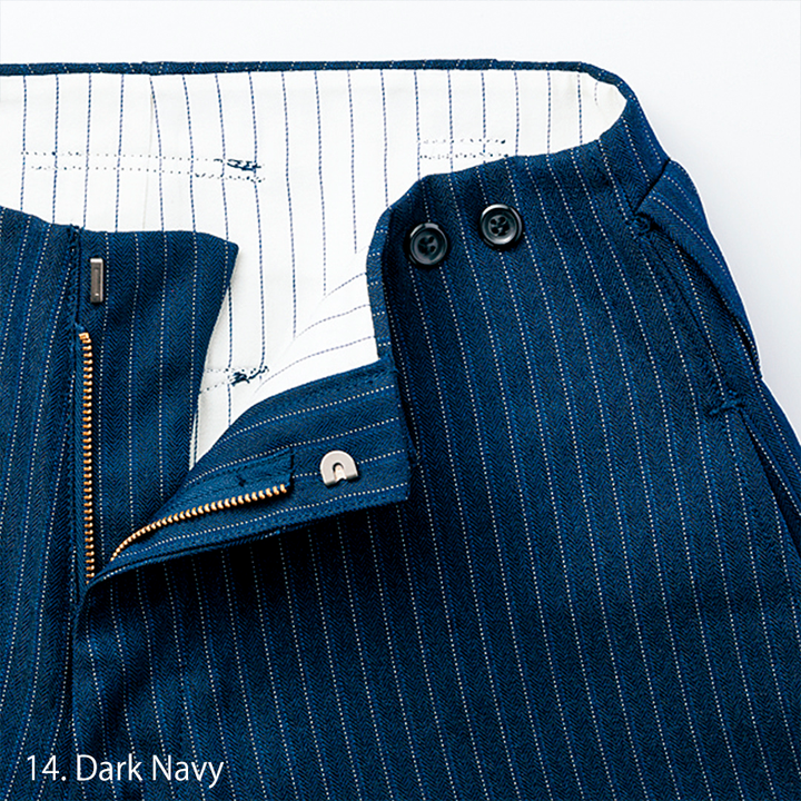 Japanese tobi pants 4309-423 with three-button design and extra-long cut