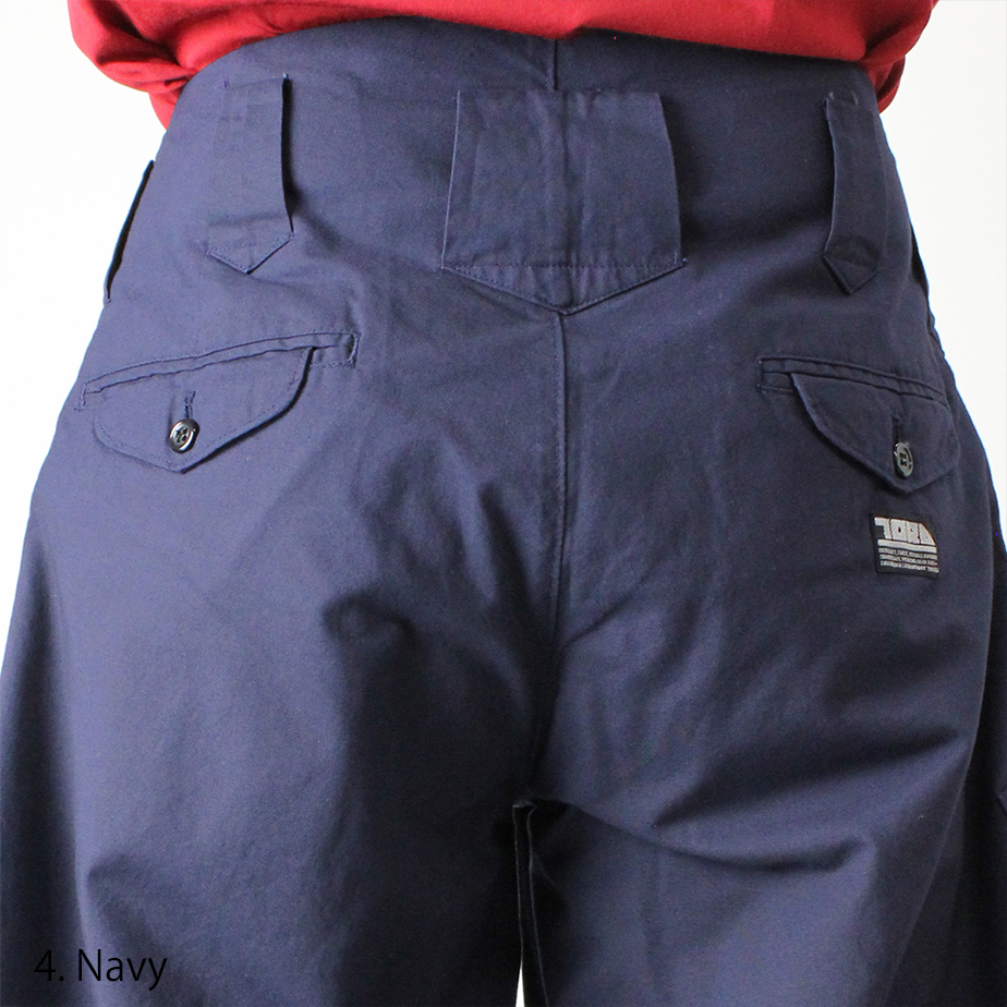 Durable Japanese workwear trousers Toraichi 1016-418 Navy hachibu