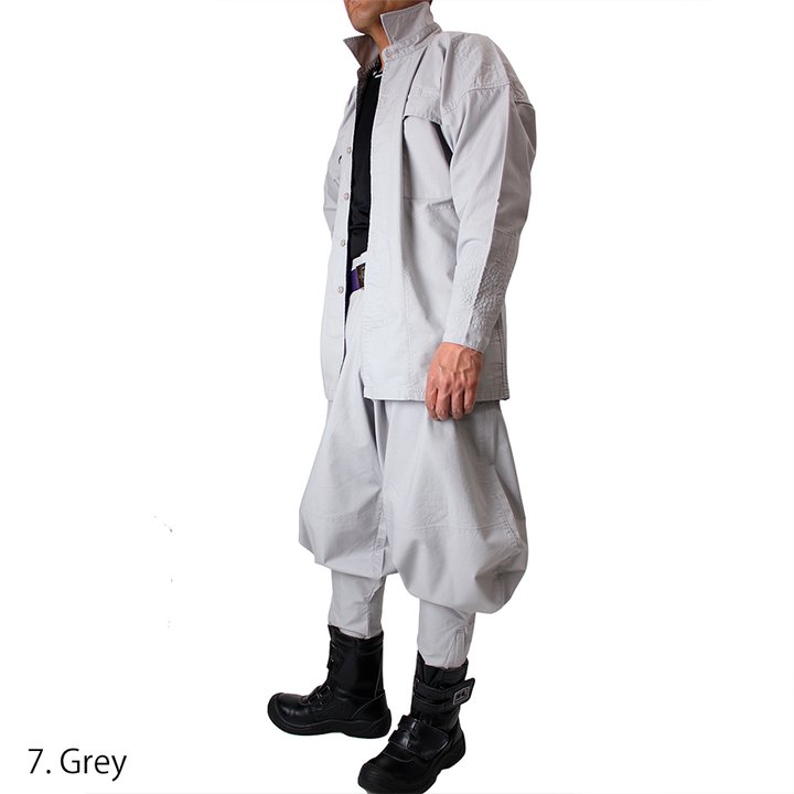 Toraichi 1016-412 Grey tobi pants dramatic long silhouette