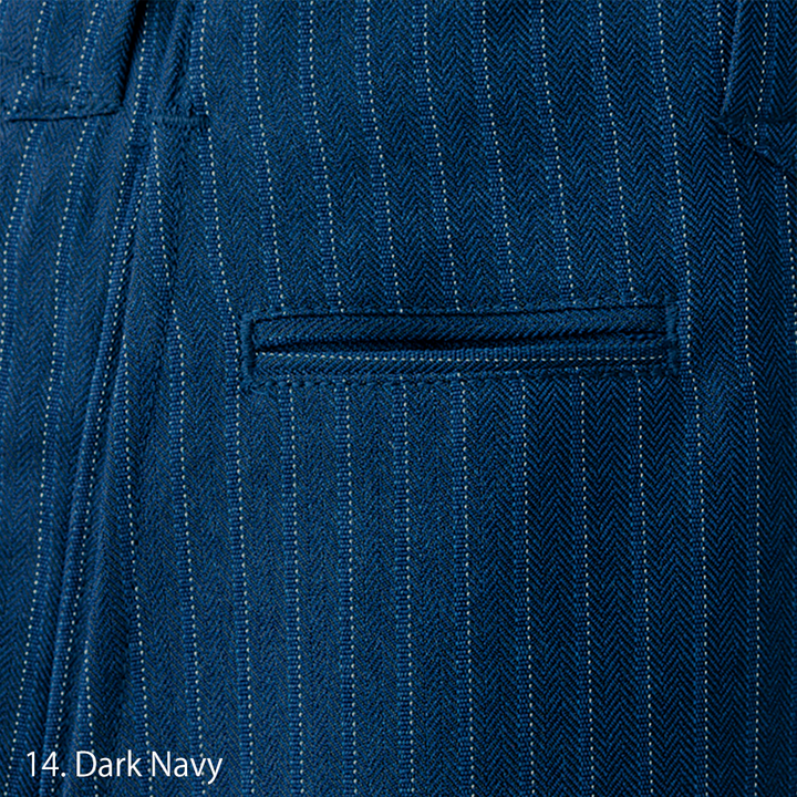 Ink grey traditional tobi pants with modern long eight-quarter style