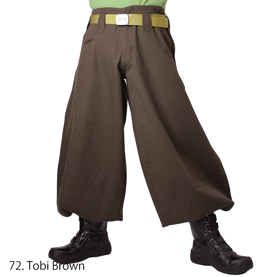 Japanese Hachibu pants with extended length