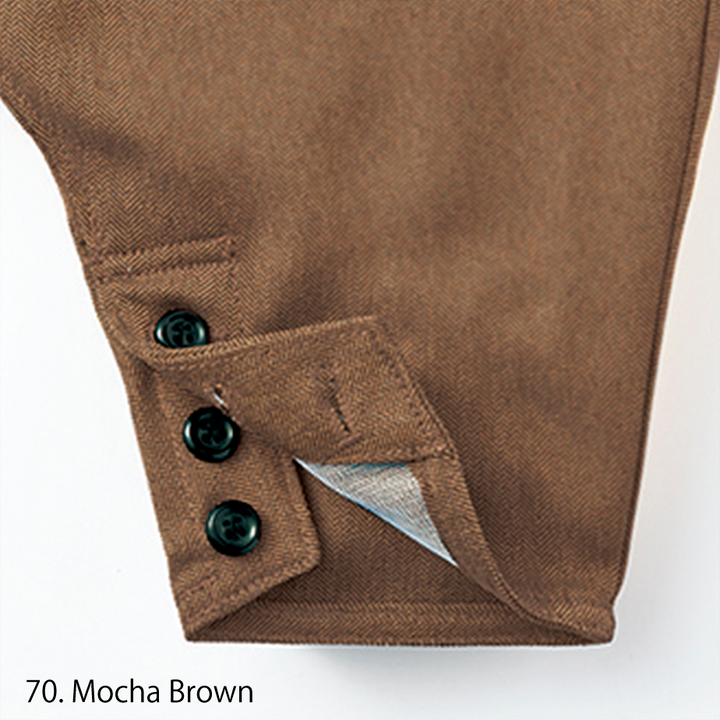 Japanese workwear Hachibu pants with three-button waist