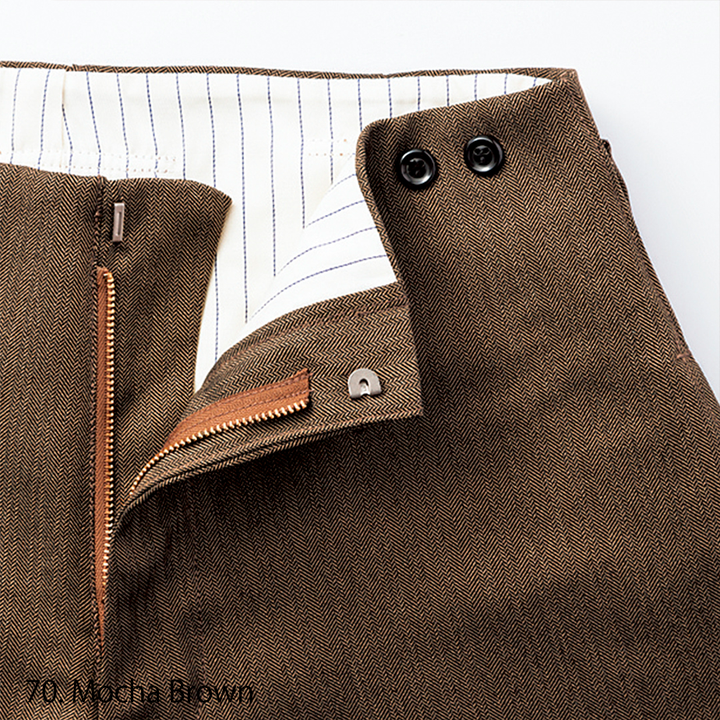 Three-button detail Japanese tobi pants