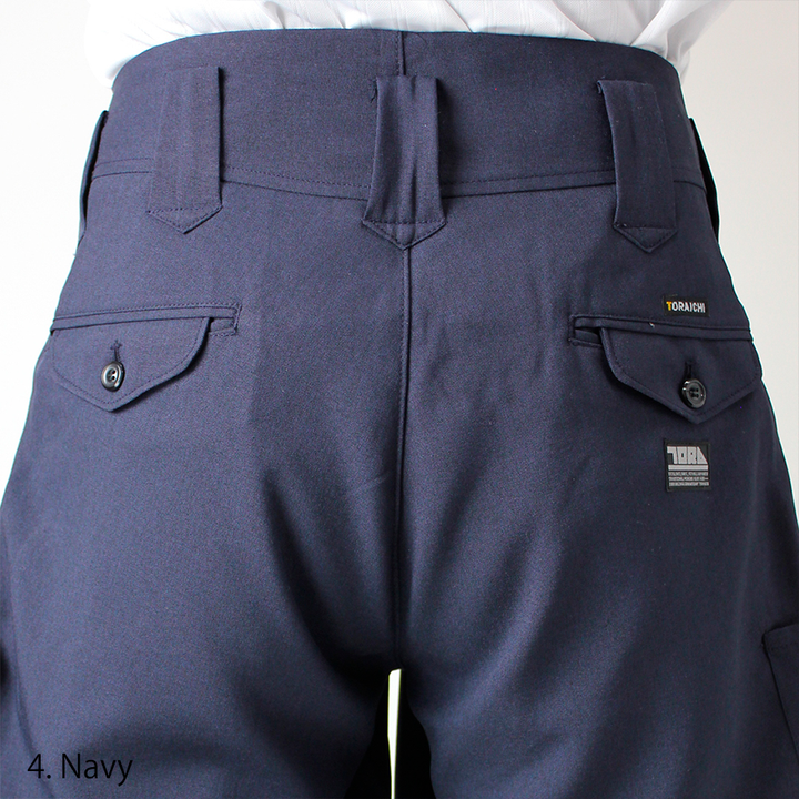 Toraichi navy tobi pants with tapered ankle design for workwear