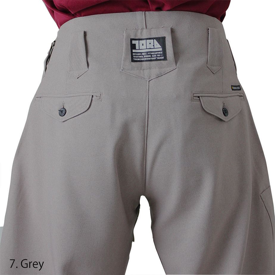 Durable polyester eight-quarter pants for workwear