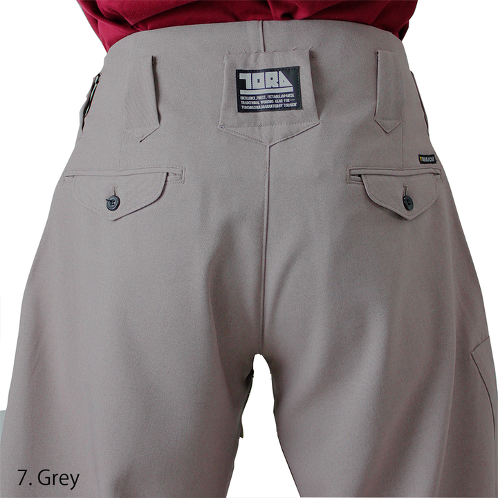 Durable polyester eight-quarter pants for workwear