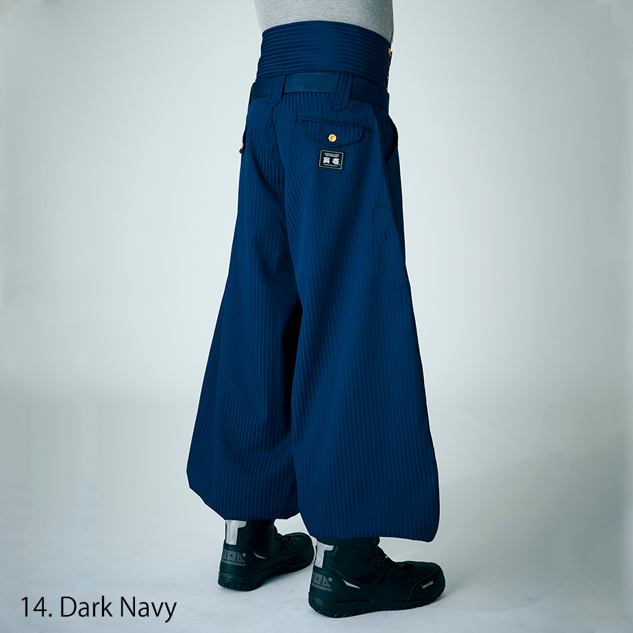 Super long tobi pants in dark brown shade