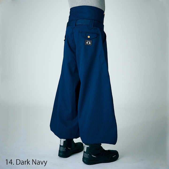 Super long tobi pants in dark brown shade
