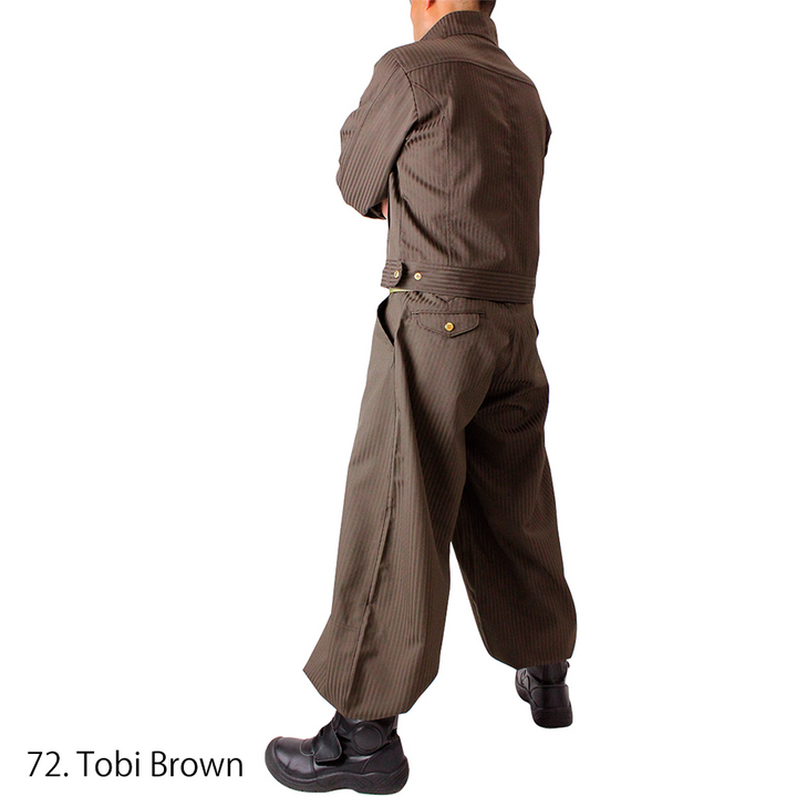 High waist hachibu pants styled with boots