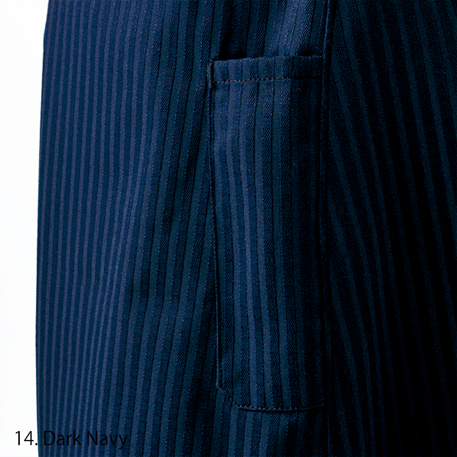 Close up of textured weave on Japanese workwear pants