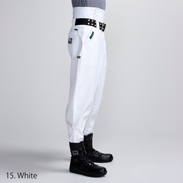 Toraichi tobi pants in silver with classic balloon shape and wide leg design
