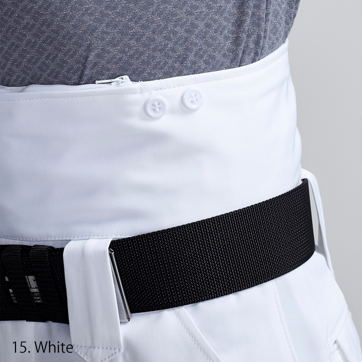Silver Toraichi tobi pants with loose silhouette and tapered cuff style