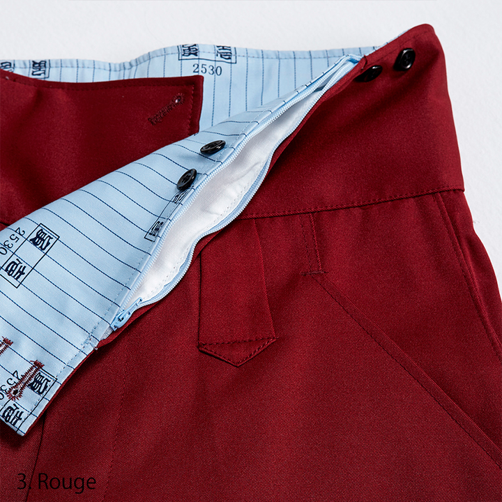 Durable high waist Nikka pants by Toraichi