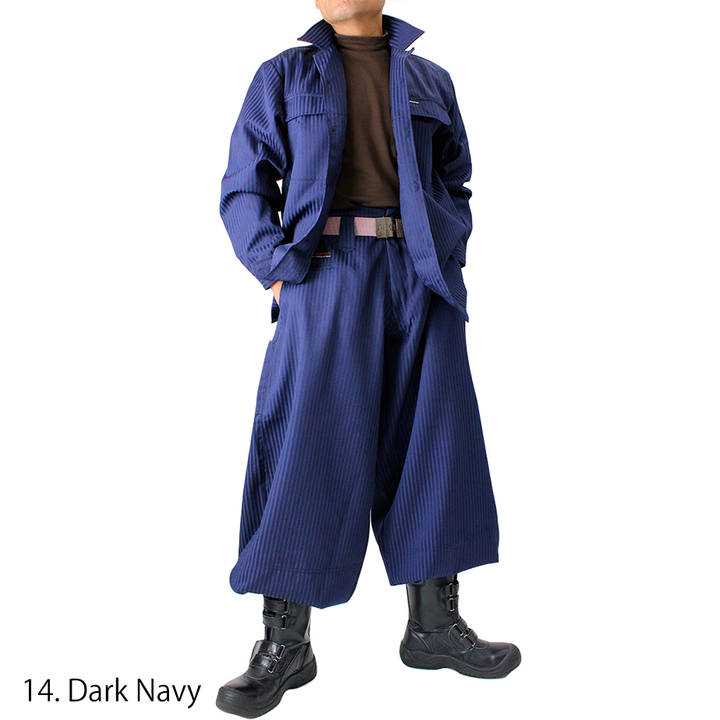 Toraichi tobi pants wide silhouette front angle