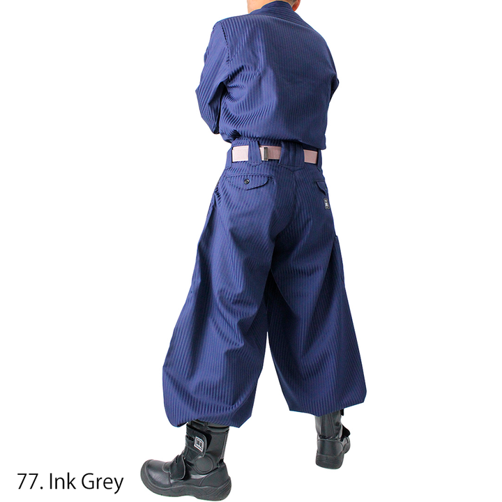 Toraichi tobi pants full body shot dark navy
