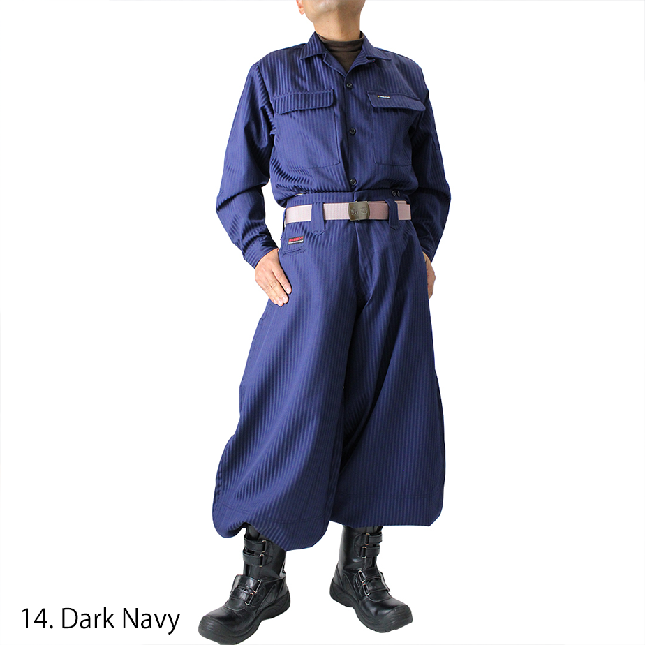 Toraichi tobi pants pocket detail dark navy