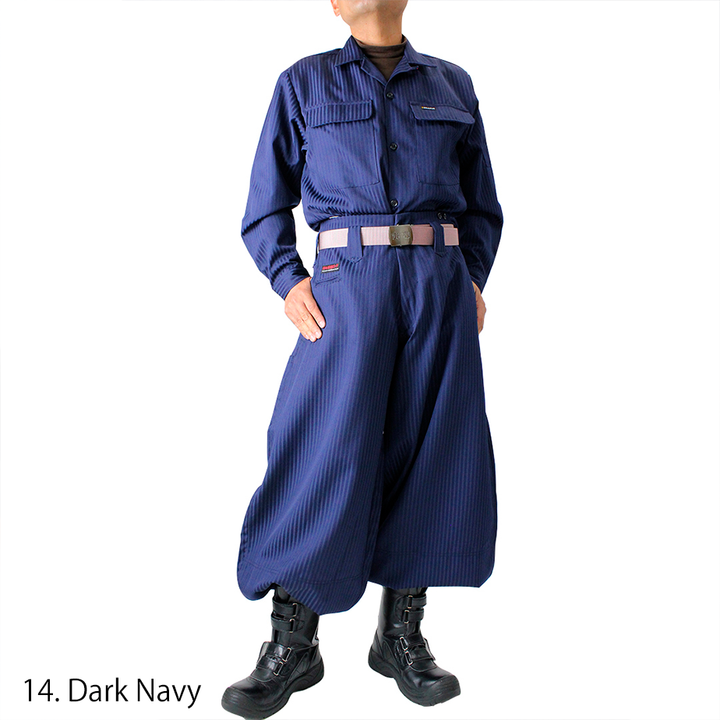 Toraichi tobi pants pocket detail dark navy