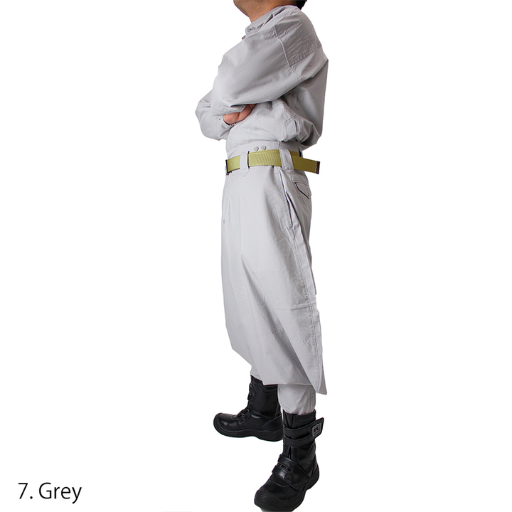 Toraichi 1016-410 Beige Japanese tobi trousers oversized style